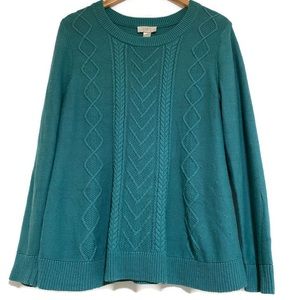 LOFT CABLE KNIT SWEATER